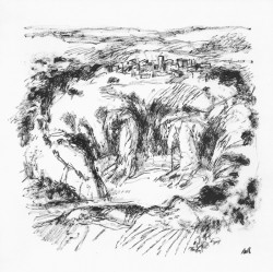 33. Final Landscape. Sketch. 21x21 cm.