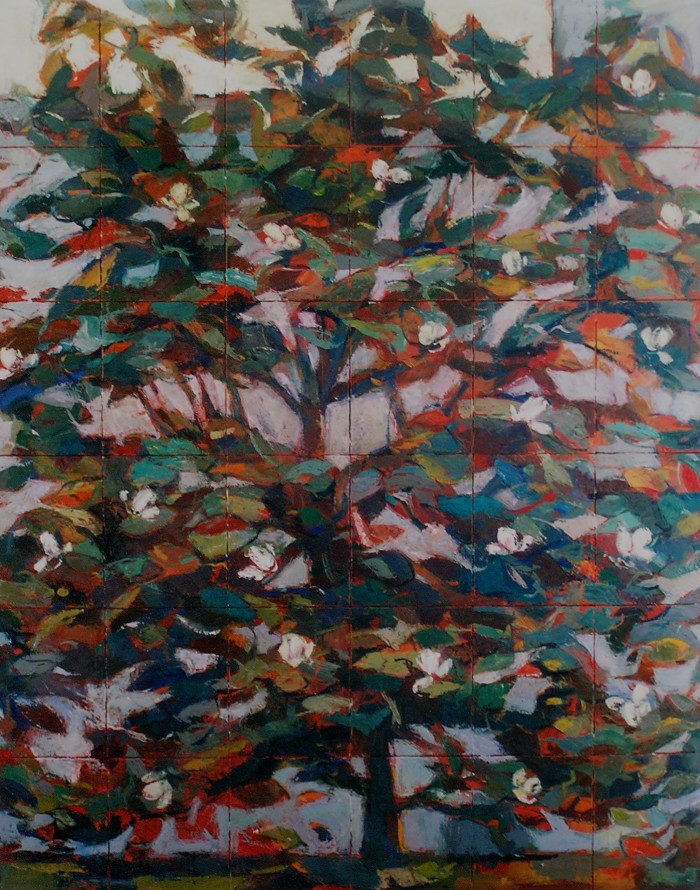 MAGNÒLIA.  1999.  Oli sobre tela/Óleo sobre tela/Oil on canvas.  246x198 cm.